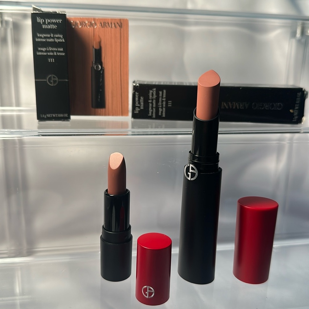 Giorgio Armani Lip Power Matte Lipstick - Nude Brown